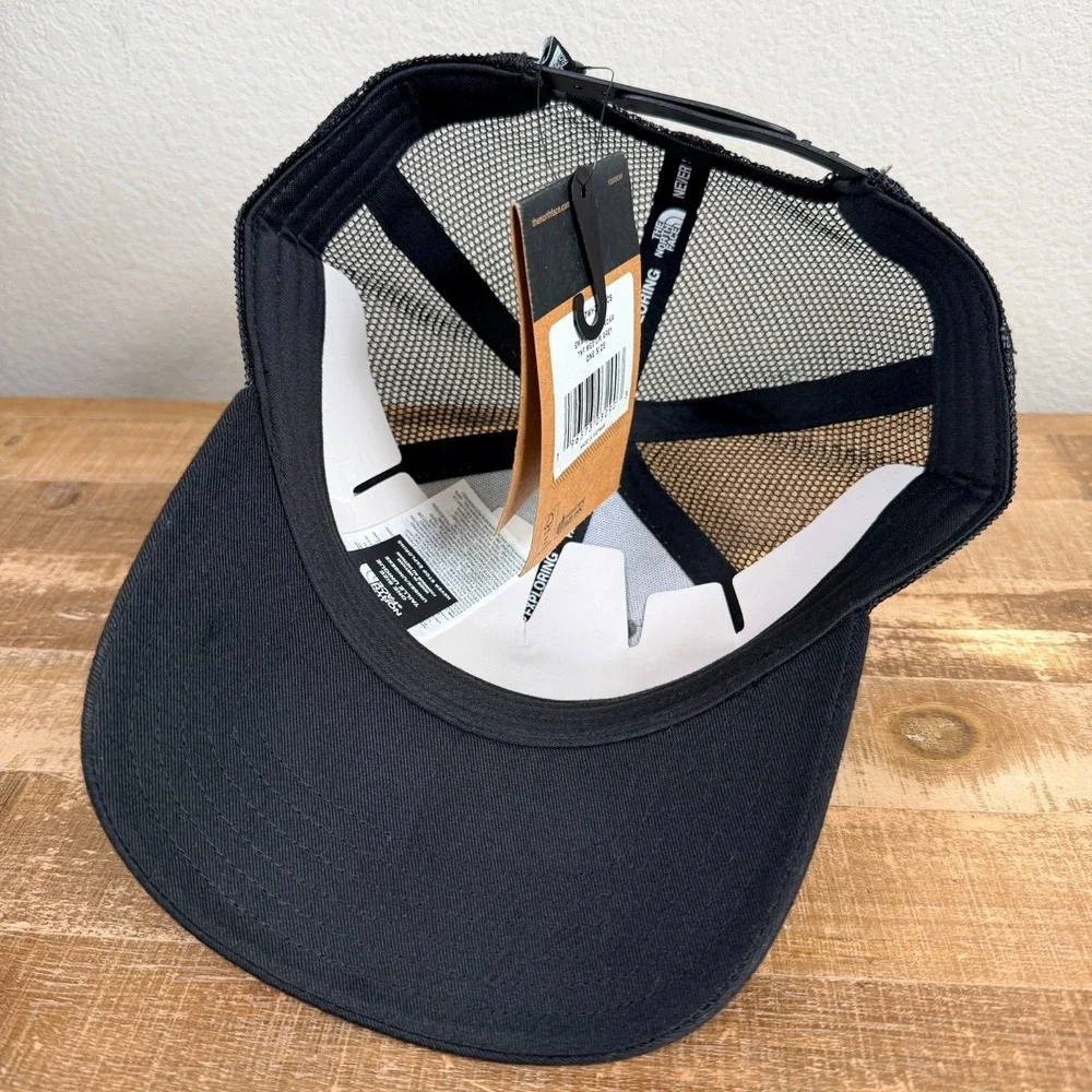 The North Face EMB Mudder Trucker Hat Mesh Bear Black Gray Snapback Adjusts‎ $35